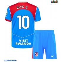 Camisa de Futebol Atletico Madrid Alex Baena #10 Equipamento Alternativo Infantil 2025-26 Manga Curta (+ Calças curtas)